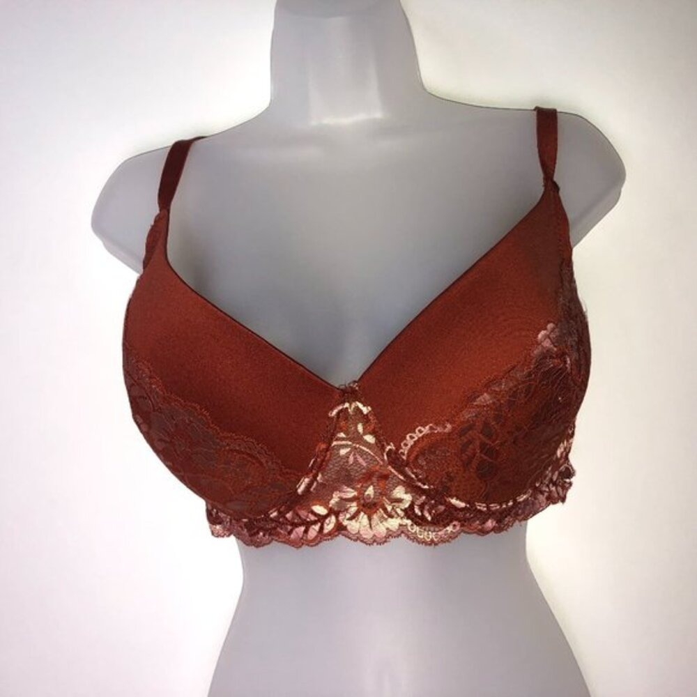 FA Sensual Brown Lace Bra 38DD‎